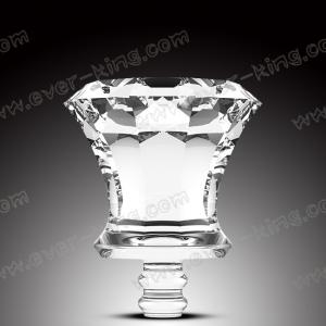 Buy cheap Heat Resistant Clear 750ML Rum Glass Bottle With Diamond Cap from wholesalers