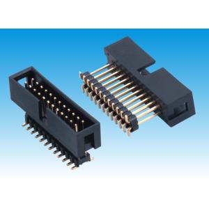 Buy cheap Straight Box Header Connector With Latch Gold Plated For Industiral Contorl from wholesalers