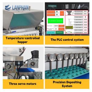 Customizable Molding Small Mini Automatic Ten Multihead Gummy Candy Depositing