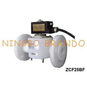 Buy cheap 1'' Flanged PTFE Body Solenoid Valve Anti Corrosive 24V 220V from wholesalers