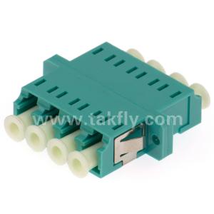 Buy cheap LC Quad Fiber Optic Adapter Singlemode Multimode APC UPC from wholesalers