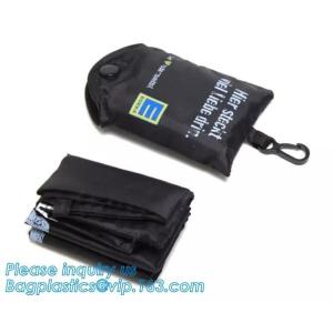 Buy cheap polyester Portable Foldable Shopping Bag plastic Strapping Box Roll Up bag with factory price,210D polyester shopping foldab from wholesalers