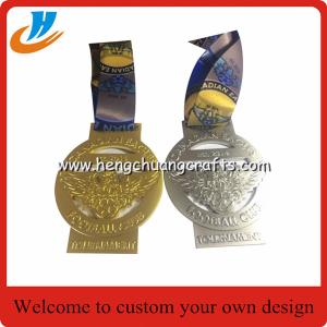 Buy cheap Custom die cast medals with gold silver copper plated medals from wholesalers