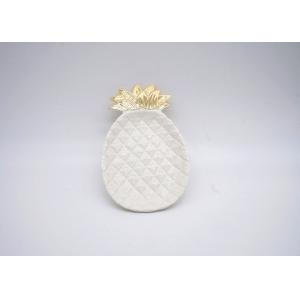 Buy cheap Gold Electroplated Pineapple Candy Dish , Customized Pineapple Party Plates from wholesalers