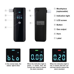 High-End Portable Breathalyzer New Model Alcohol Tester for Europe Japan USA for