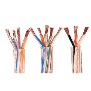 Buy cheap transparent white black 5 Core Cables RVV300/500- 5x0.75mm² LED accessories PVC 200Meter /roll sheathed wire from wholesalers