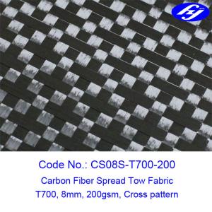 Toray 12K 200gsm Cross Spread Tow Carbon Fiber Fabric