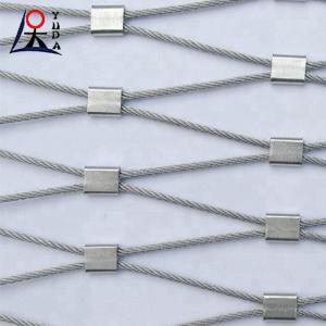 Stainless Steel Wire Rope Mesh Net Rock Fall Protection For Architectural
