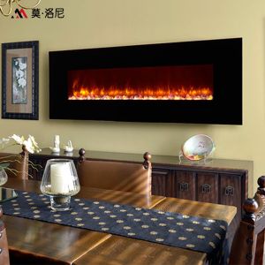 Buy cheap 2380mm Wall Fireplace Heater LED Tech Wall Surface Mounted Electric Fireplace CE from wholesalers