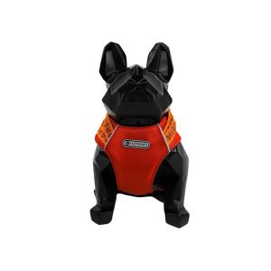 Buy cheap Orange Elastic Reversible Dog Harness Jacket Vest With Patches Padded Handle from wholesalers