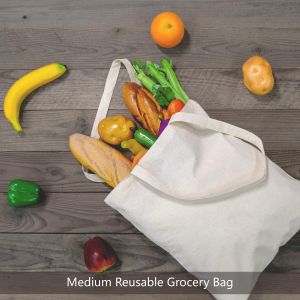 Reusable Grocery Shopping Cloth Bags DIY Advertising Promotion 17.5''x 16.5'' x