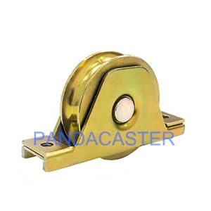 Buy cheap Roller Sliding Gate Wheels 80mm U Type Groove Double Bearing Rigid Castor Wheel from wholesalers
