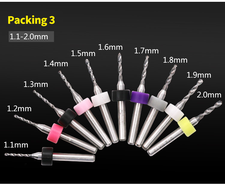 Taper Geometry PCB End Mill Router Bit Tungsten Carbide Drill Bits