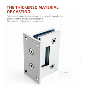 Buy cheap Matt Black Finish Adjustable Frameless Tempered Glass Door Gate Clamp Shower Room Hinges from wholesalers