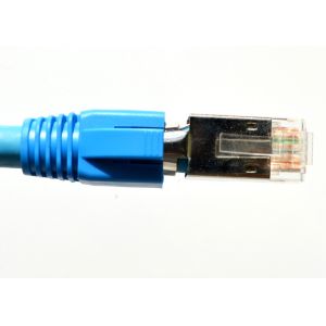 UTP Gigabit Ethernet Cable Cat6 Snagless 1 Meter Blue Color Clear Polycarbonate