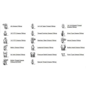 BOMCO F1600HL F2200HL threaded grease fitting M10x1 M8x1