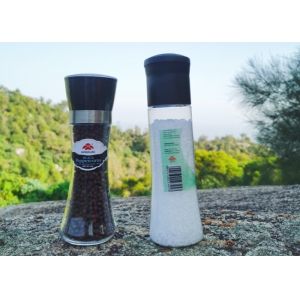 Reusable 180ml Glass & 350ml Plastic Seasoning Grinders