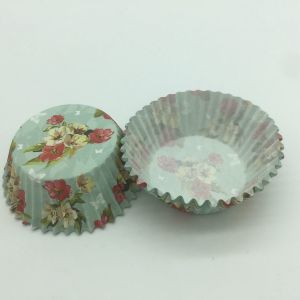 Buy cheap Light Blue Paper Cupcake Holders Mold , Patterned Cupcake Liners Muffin Pastry Cup from wholesalers