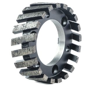 Buy cheap Stone Grinding CNC Standard And Continuous Stubbing Wheel For Grinding Stone Slab Tools 20mm Thickness from wholesalers