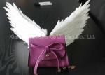 Mini Size Shop Display Christmas Decorations Handmade White Color Feather Wings
