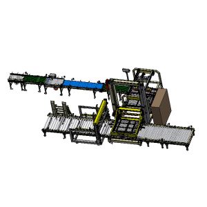 Buy cheap PLC Touchscreen Bottle Packaging Machine Single Channel Gantry Palletizer Machine product