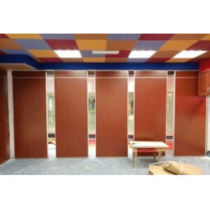 Buy cheap Office Sliding Partition Walls , Melamine Surface Folding Door Aluminium Profile Soundproof Room Dividers from wholesalers
