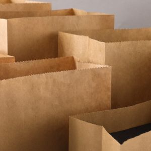 Buy cheap Kraft Biodegradable Disposable Tableware Candy Paper Bag Without Handle BSCI from wholesalers