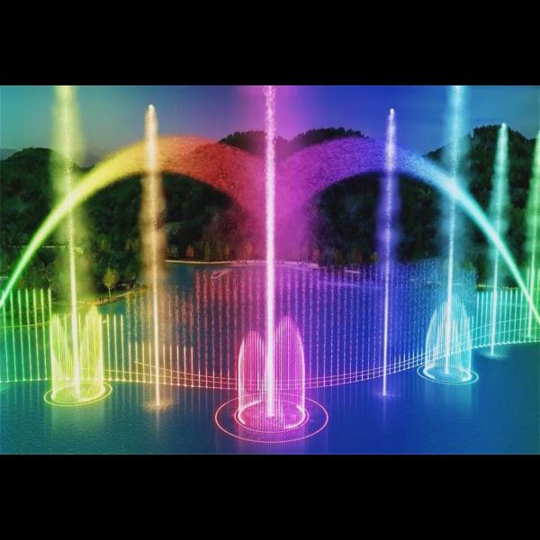 Quality dancing water fountain synchronized with rhythm for sale