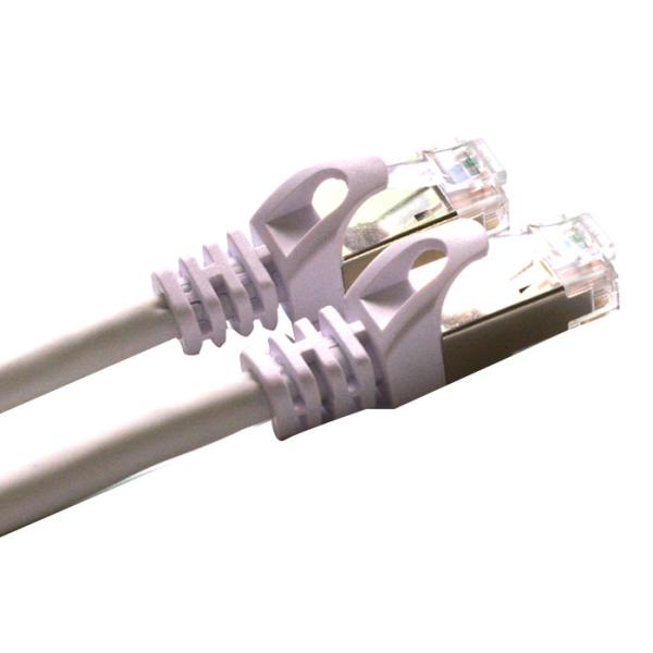 Cat6e Network Cable Shielded RJ45 Ethernet Patch Cable With Gold Plated Plug PVC