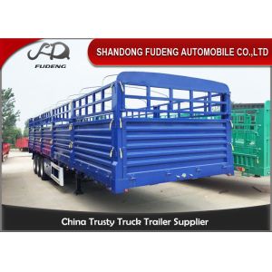 Buy cheap 1500mm Height Tri Axle Side Wall Semi Trailer 3mm Pattern Frame Floor from wholesalers