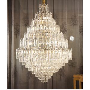 Buy cheap Luxury Led Crystal Chandelier For Living Room Modern Home Decor Lobby Large Chandelier(WH-CY-220) from wholesalers