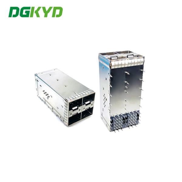 Quality Fiber Optic SFP Connector RJ45 2X2 Cage DGKYDSFP10732322F006057 for sale