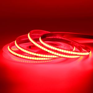 Buy cheap Red strip light 12V Durable 252LEDs/M 8MM 3000K 6000k Flexible IP20 IP65 COB LED Strip lamp for indoor from wholesalers