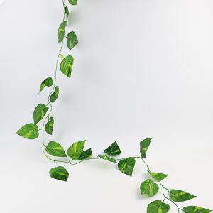 Buy cheap Hanging Garland Artificial Ivy Vines Leaf Plants 1.8cm Plastic Foliage For Wedding Wall from wholesalers