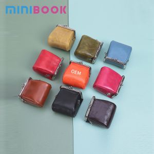 Low MOQ Genuine Leather Chain Sling Shoulder Bag for Women Mini Coin Purse