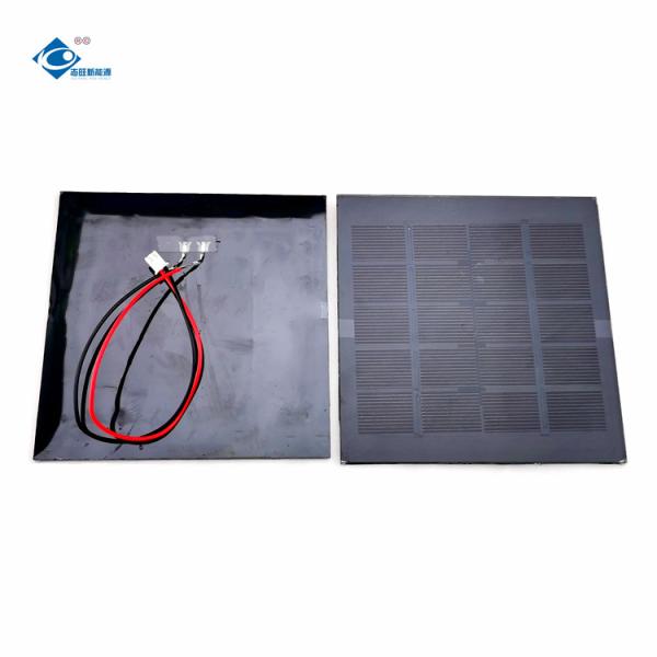Quality 1.7W Portable Glass Solar Panel Charger ZW-120120 Poly Glass Paminated Solar Panels 5V 350mA for sale