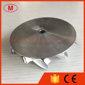 Buy cheap CT26 50.49/67.00mm 6+6 blades Turbo aluminum 2618/milling/Billet compressor wheel from wholesalers