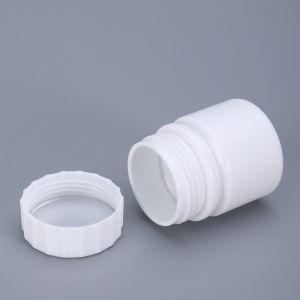 UMETASS Mini Healthy White Medical Bottle Plastic Empty Vitamin Pill Capsule
