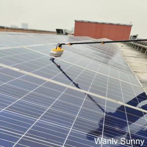 Buy cheap Manual Solar Panel Cleaning Brush with 11.4 M Carbon Fiber Handle and 55 Cm Flat Head from wholesalers