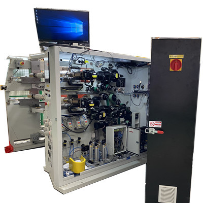 Buy cheap 50um Roll 500mm Film Auto Slitting Machine Servo Motor Driven from wholesalers