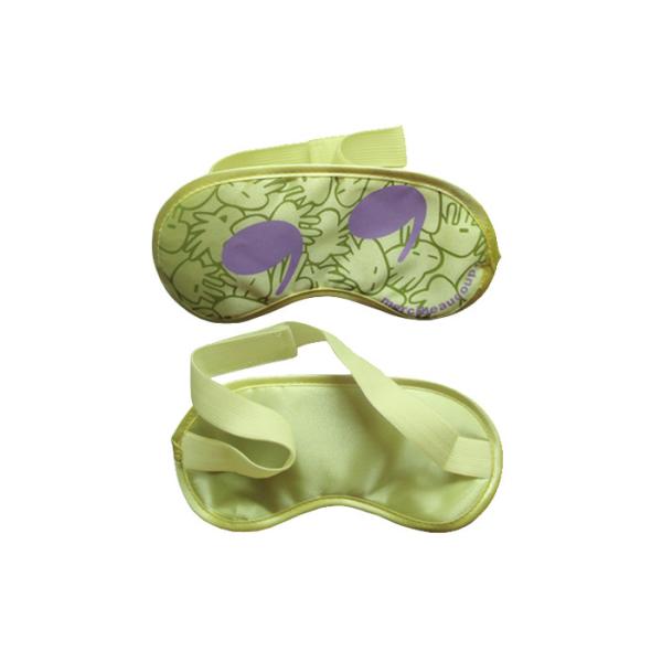 Amusing Yellow Sleep Blindfold Eyemask Full Printing With Strong Polyester
