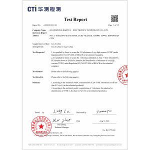 Shenzhen Zion Kaifull Automation Technology Co., Ltd. Certifications