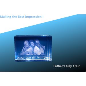 Buy cheap father's day rectangle/crystal train/blank crystal block/blank crystal rectangle from wholesalers