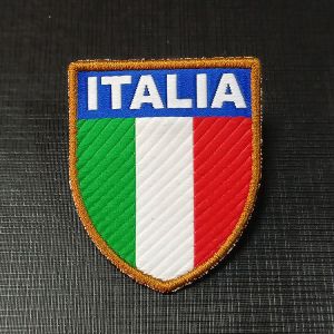 Buy cheap Factory Custom Shield Flag Embroidered Patch Customized Clothing Label  Sew-on Clothing Badge from wholesalers