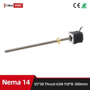 80 Degree Temperature Rise Linear Stepper Motor With Lead Screw for CNC Machines