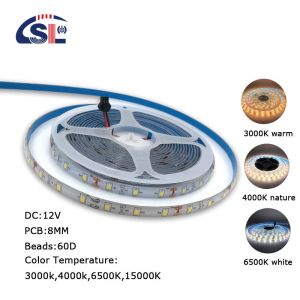 5V 8mm 120LEDs 4000K IP65 Electroplate Flexible Waterproof SMD2835 LED Strip