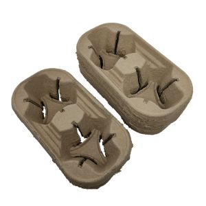 Buy cheap Recyclable Coffee Cup Carrier Biodegradable Take Away Cup Holder from wholesalers