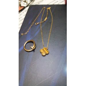 Buy cheap In stock Van Cleef & Arpels Alhambra 18K yellow gold necklace from factory from wholesalers