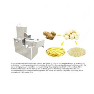 Buy cheap Continuous Brush Cassava Potato Washing And Sweet Potato Peeling Machine from wholesalers