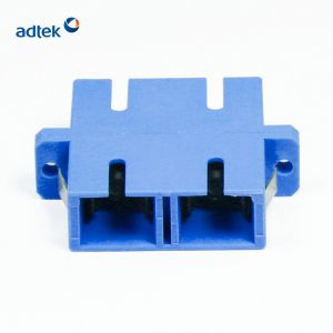 SC / UPC SM Duplex Fiber Optic Adapter For Adapter Panel FTTH